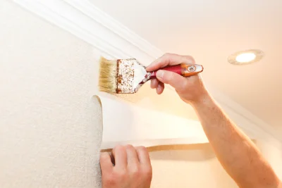 Pose de papier peint à Faudoas — revêtements muraux et toiles de verre
